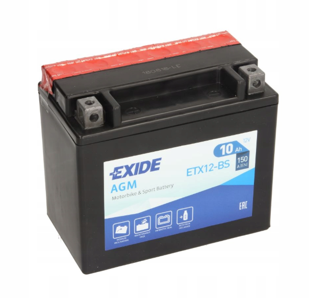 Akumulator Exide 10Ah 150A L+ ETX12-BS ( YTX12-BS ).png