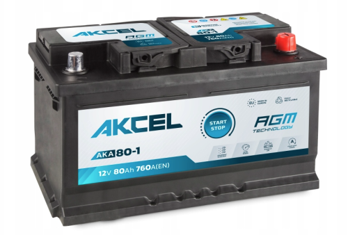 Akumulator Akcel AGM 12V 80Ah (760A) P+ L4.png