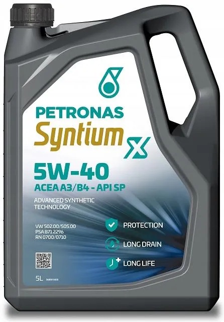 Olej silnikowy Petronas Syntium 5W40 A3/B4 5L