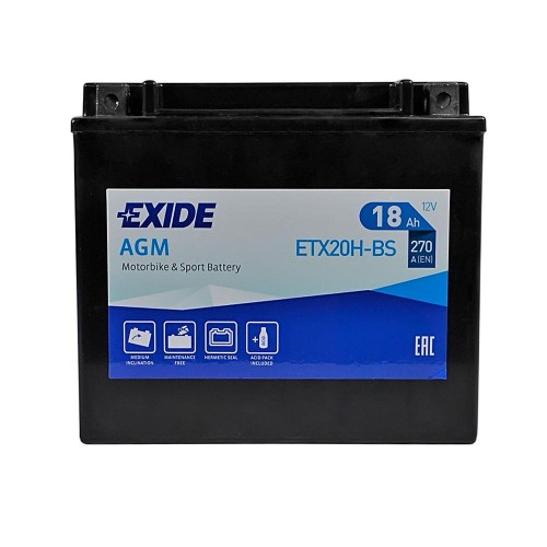 Akumulator Exide 18Ah 270A L+ ETX20H-BS ( YTX20H-BS )
