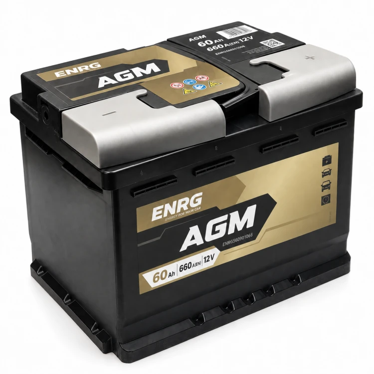 Akumulator ENRG AGM 12V 60Ah (660A) P+ L2